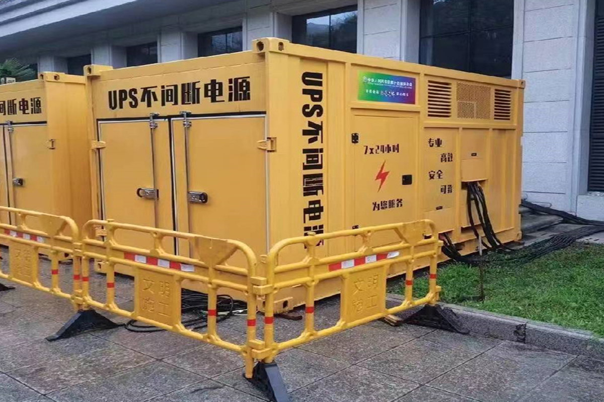 湘潭发电机租赁施工现场